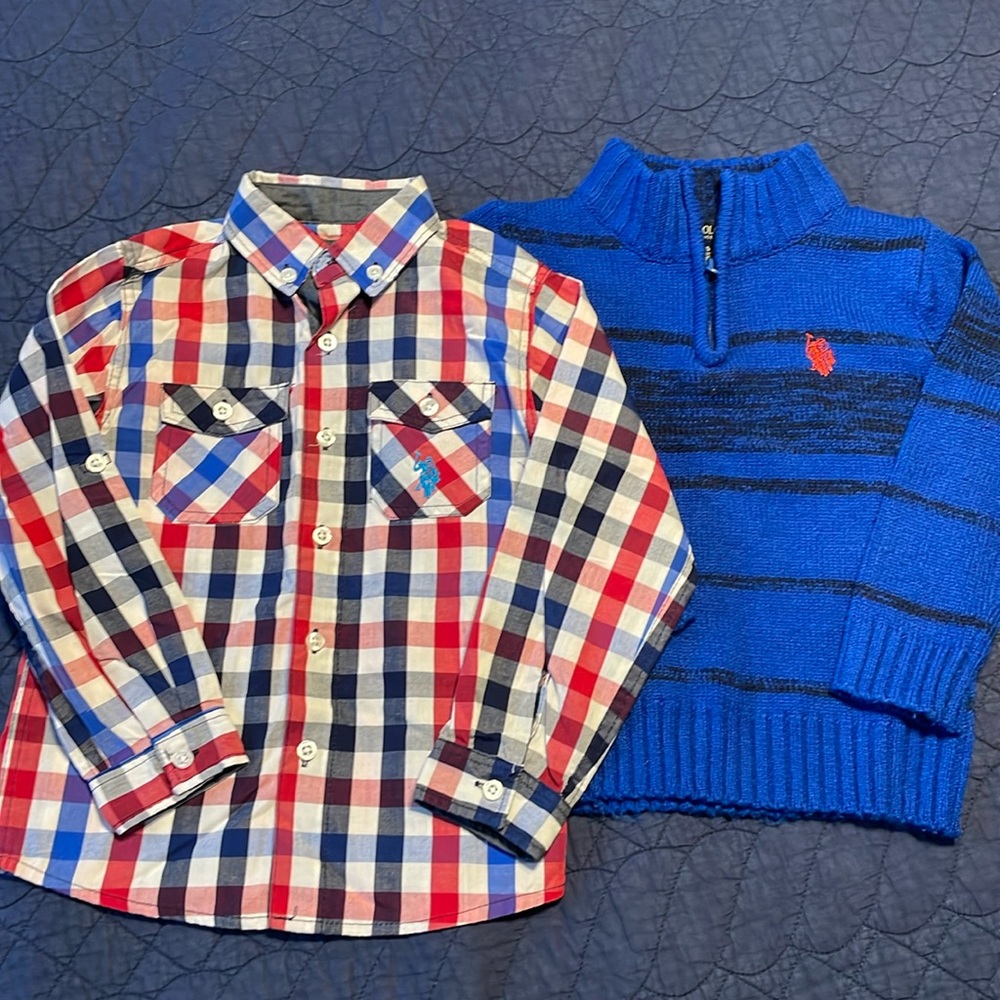 U.S. Polo Assn. Sweater and Button Down Shirt